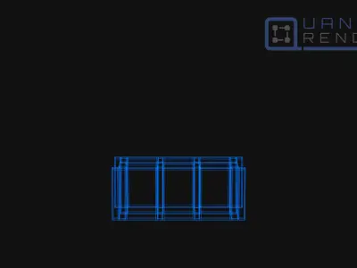ConcreteBloc 001 Low-poly 3D model