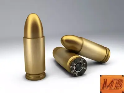 Bullet golden 3D model