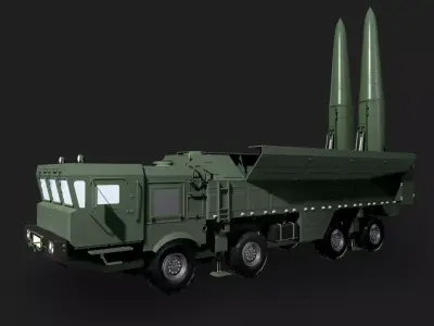 Iskander Low-poly 3D model