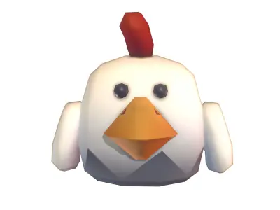 Rooster Rudy - Proto Series Low-poly 3D model