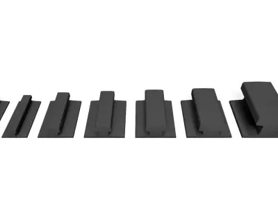 Standard Railroad Tracks 3D model