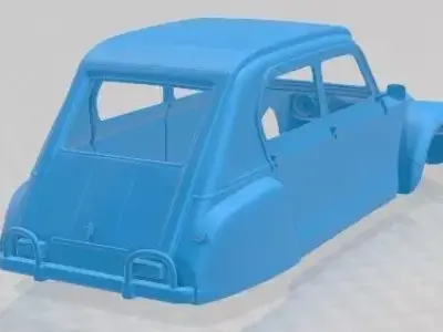 Citroen Dyane 1967 Printable Body Car 3D print model