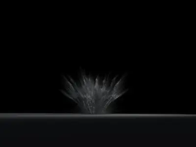 Artillery Grenade Explosion 3D  3D model