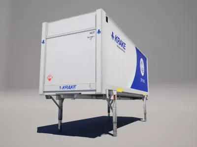 Swap Body Container Low-poly 3D model