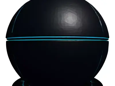 Futuristic SciFi Earth Globe 3D model