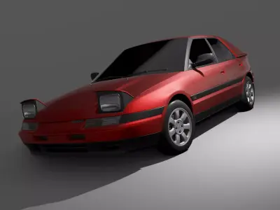 Mazda 323 Astina 1989 3D model