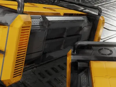 Sci Fi Box Low-poly 3D model order