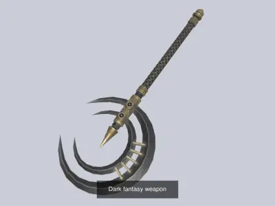 Dark fantasy weapon collection 3D Model Pack