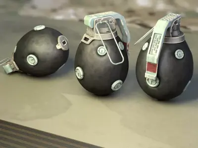 grenade 3D model get