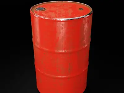 Low Poly And High Poly Barrel Pack Low-poly 3D model