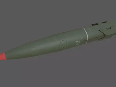 9M79 Tochka Tactical Missile- SS 21 Scarab Low-poly 3D model