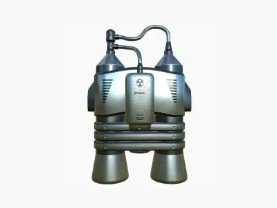 Jetpack E06 Chrome - SciFi Character Design Low-poly 3D model