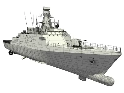 TCG KINALIADA - Turkish Milgem Class Corvette 3D model