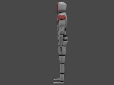 Futuristic Humanoid 3D model