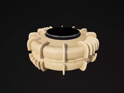 VS50 explosive mine desert color 3D model