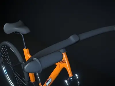 Bicycle orange 3D model purchase