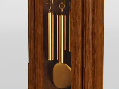 Grandfather Clock 3d Model 3D model