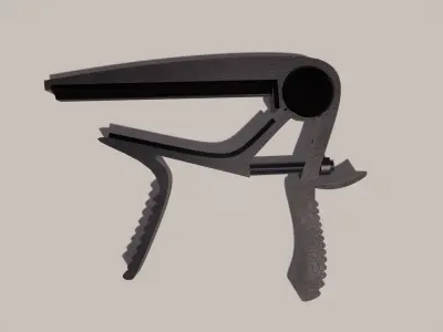 CAPO MODEL guitar pick Low-poly 3D model