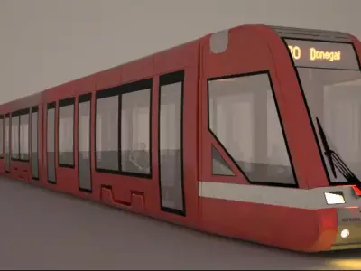 tram way 3D model