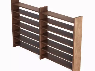 Double Sided Shelf 03 Low-poly 3D model