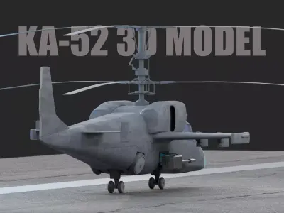 KA-52 HELICOPTER 3D model