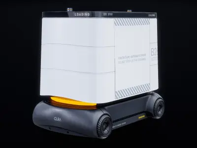  Airport Cargo Robot Vehicle Movus PBR 