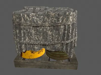 Military Material Low-poly 3D model buy