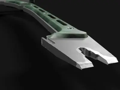 Battle axe Low-poly 3D model 50