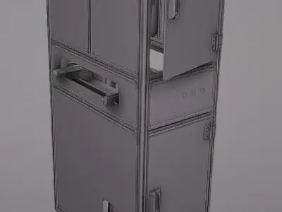 mini  conveyor 3D model for industry 3D model