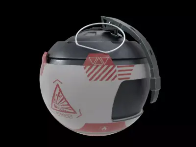 GRENADE SCIFI Low-poly 3D model purchase