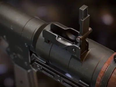 RPG-7 military weapon 3D model