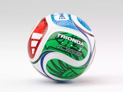 Adidas Trionda 2026 World Cup Soccer Football Training Ball 3D model