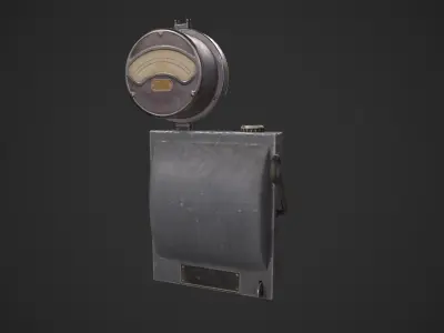  Fusebox Electric Meter Low-poly 3D model