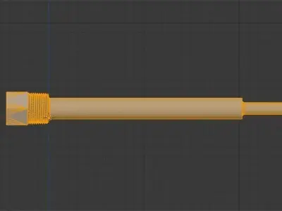 Ashcroft Threaded Stepped Thermowells Free 3D model