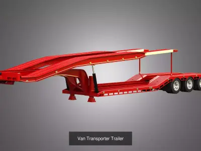 Transport Trailers Collection for Trucks 3D Model Pack
