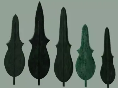  Lute-shaped Bronze Dagger 3D model