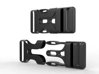 Plastic Buckle  3D model