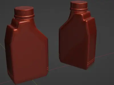 Motor Oil 1L Low-poly 3D model