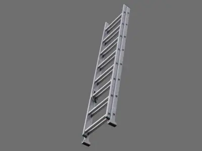 Ladder 1B Low-poly 3D model