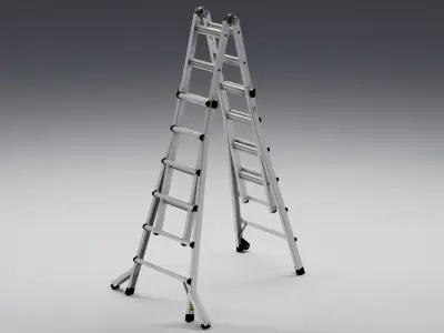 Foldable Ladder Low-poly 3D model