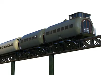 Meigs Elevated Railway 3D model