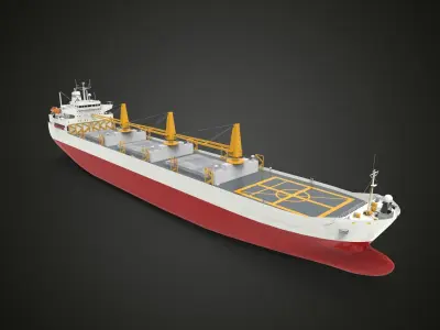 Supply military ship 3D model