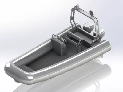 inflatable boat 3D model