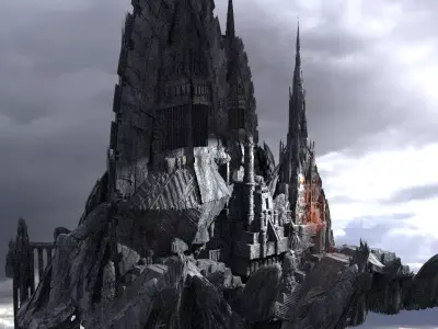 Snake Realms Fort Kit bash  3D model