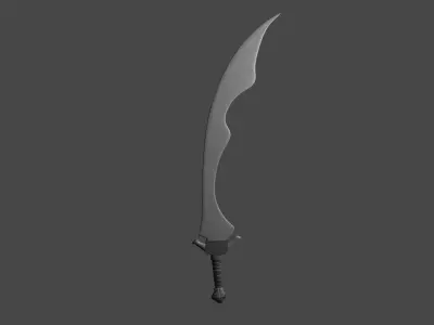 2 hand sword Free 3D model