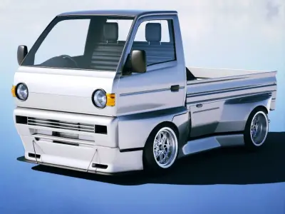 Suzuki Carry Kei Truck 1993 Free 3D model