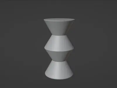 Marble Pedestal Decoration Table 3D model
