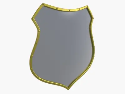 Medieval Shield 3D model shop