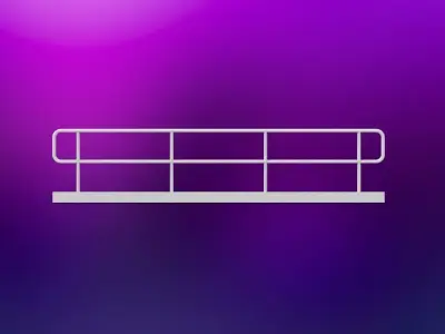 Industrial Railing 3D print model