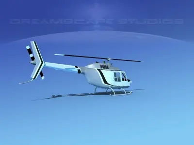 Bell 206 JetRanger V01 3D model
